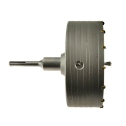 Otwornica GEKO G40010 150mm SDS Plus z wiertłem prowadzącym i adapterem M22