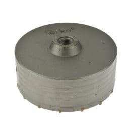 Otwornica GEKO G40010 150mm SDS Plus z wiertłem prowadzącym i adapterem M22
