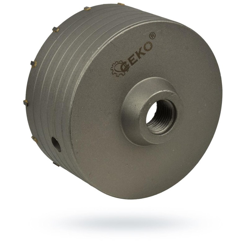 Otwornica GEKO G40010 150mm SDS Plus z wiertłem prowadzącym i adapterem M22