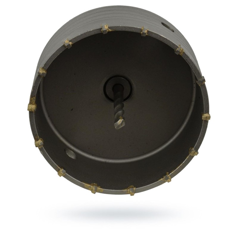 Otwornica GEKO G40010 150mm SDS Plus z wiertłem prowadzącym i adapterem M22