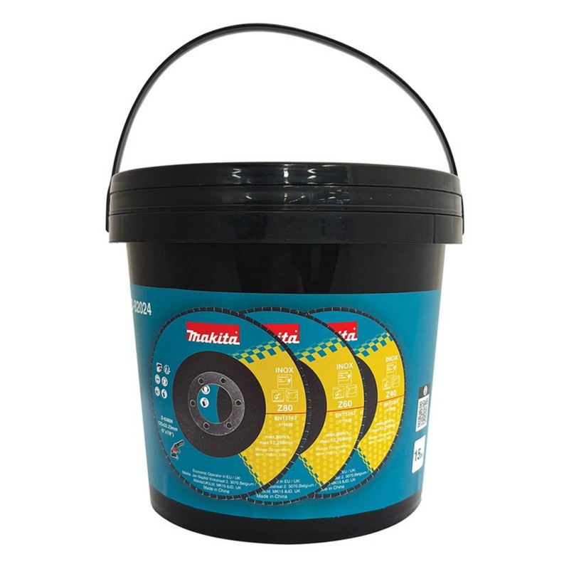 Ściernica listkowa Makita D-82024 125mm Z40x4 Z60x4 Z80x7 INOX 15szt.