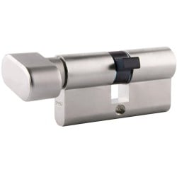Wkładka z gałką do zamka drzwi Yeti WY501 30G/35 nikiel satynowy 3 klucze LOB