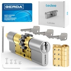 Zamek TEDEE: wkładka SLR MZ 61/68 + zestaw GERDA