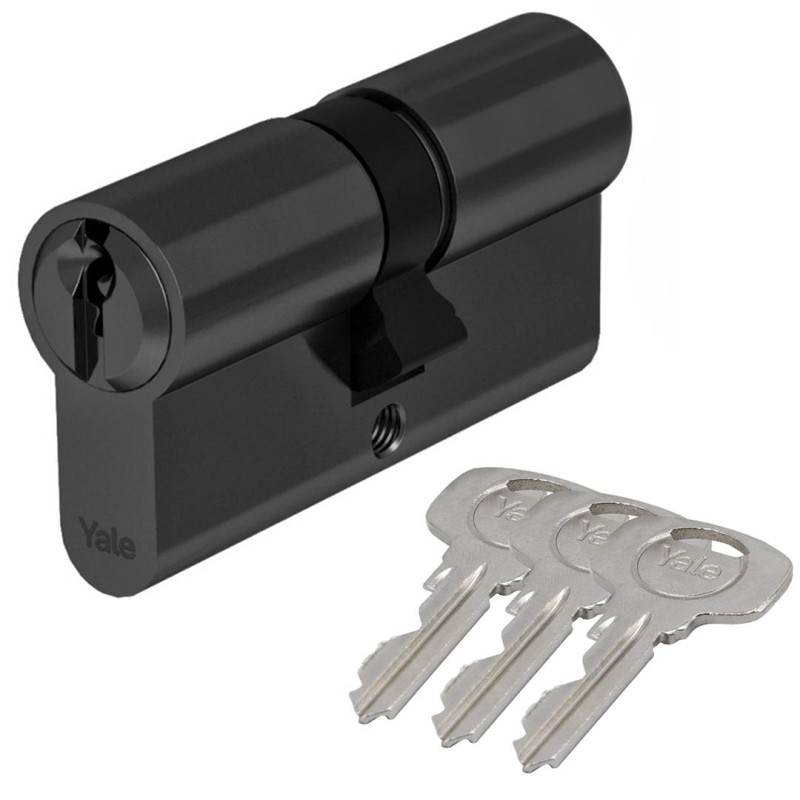 Wkładka do drzwi zamka 55/60 czarny, Yale Assa Abloy