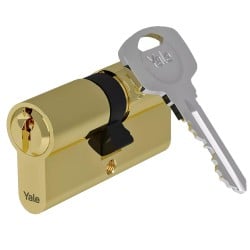 Wkładka do drzwi zamka 40/45 mosiądz satynowy, Yale Assa Abloy