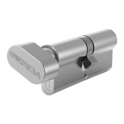 Wkładka bębenkowa z gałką do drzwi zamka GERDA WKE1 50G/30mm nikiel satynowy