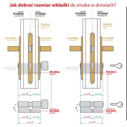Wkładka klucz - klucz antywłamaniowa z zabierakiem 30/35 nikiel satyna PROsystem X (PSX) ATEST C KL 6.2 GERDA 5-kluczy