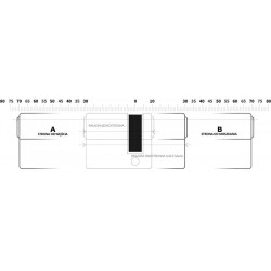 Wkładka bębenkowa dwustronna z gałką ISEO IS-8B59-505075B