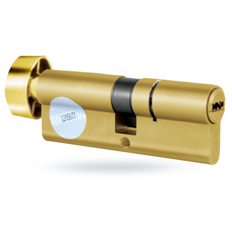 Wkładka z gałką 85/40 ATEST C KL6.2 mosiądz GERDA
