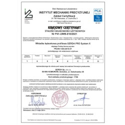 Wkładka klucz - klucz antywłamaniowa z zabierakiem 35/40 nikiel satyna PROsystem X (PSX) ATEST C KL 6.2 GERDA 5-kluczy