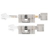 Wkładka z gałką G65/55 PRO system nikiel GERDA PSX