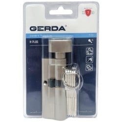 Wkładka z gałką G30/50 nikiel GERDA H PLUS