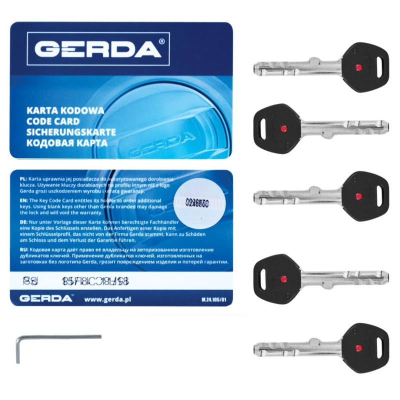 Wkładka okrągła GERDA RIM6000S wew chrom