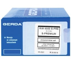 Wkładka okrągła GERDA RIM6000S wew chrom