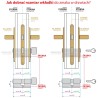 Wkładka klucz - klucz antywłamaniowa z zabierakiem 45/45 nikiel satyna PRO system X (PSX) ATEST C KL 6.2 GERDA 5-kluczy