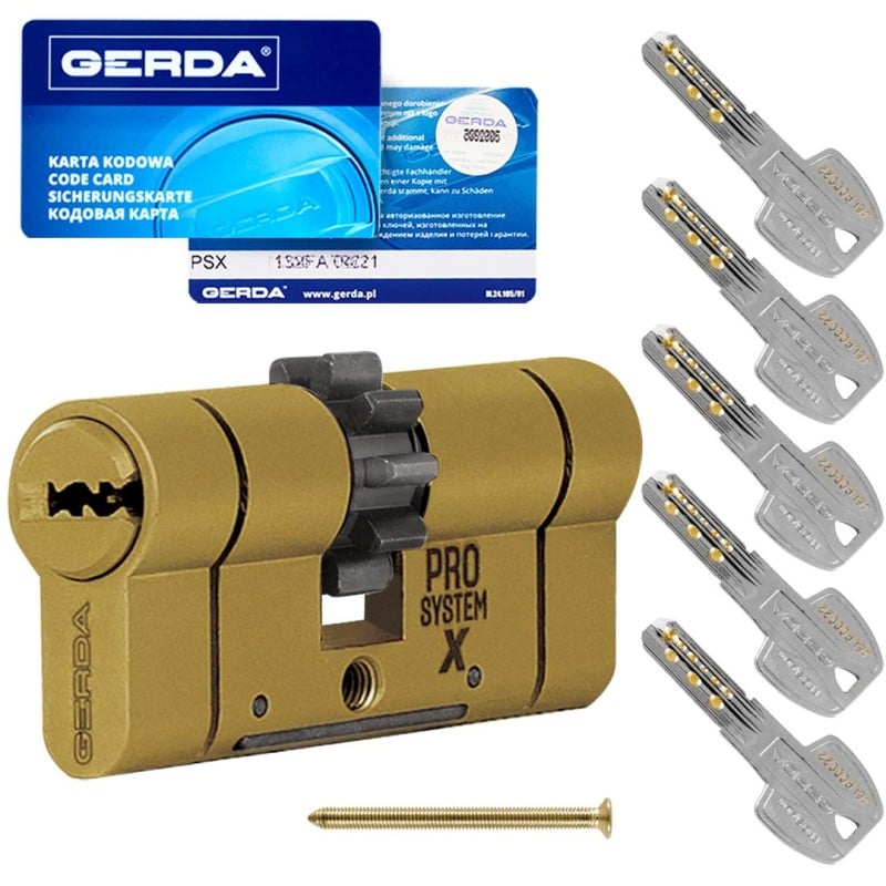 Wkładka zębatka 35/70 prosystem mosiądz GERDA PSX