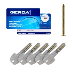 Wkładka zębatka 35/70 prosystem mosiądz GERDA PSX