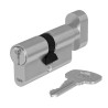 Wkładka z gałką Assa Abloy Yale Y600 50G/60 ATEST nikiel satynowy kl6D 5 kluczy