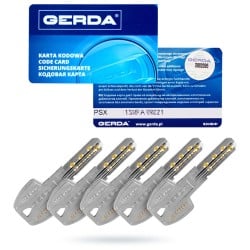 2 wkładki GERDA: 30/35 + G30/35 + 5kl nikiel PSX