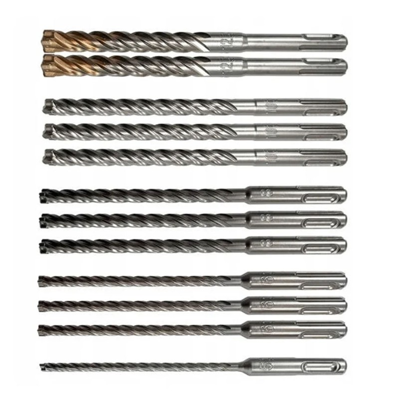 Zestaw wierteł udarowych Makita E-14912 Nemesis2 SDS+ 165mm 4-ostrza 4-spirale 12szt.