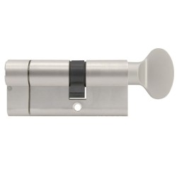Wkładka 40/50 + wkładka z gałką 40G/50 Assa Abloy, nikiel, ATEST, 6D