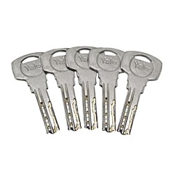Wkładka 40/50 + wkładka z gałką 40G/50 Assa Abloy, nikiel, ATEST, 6D