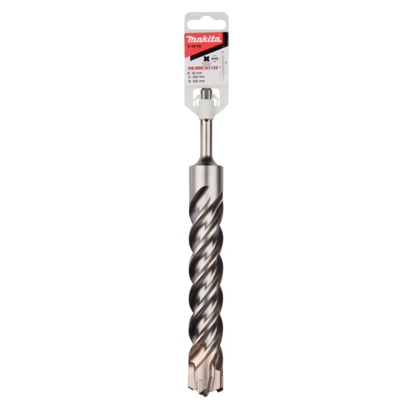 Wiertło udarowe do betonu Makita B-58768 Nemesis2 SDS+ 30x250/200mm 4-ostrza 4-spirale