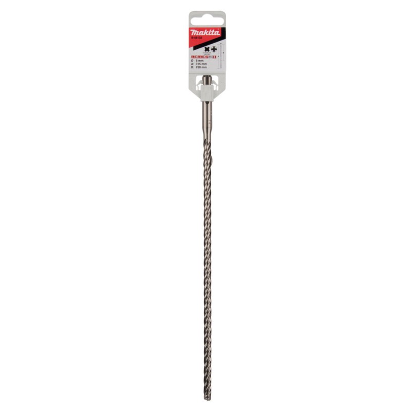 Wiertło udarowe do betonu Makita B-58132 Nemesis2 SDS+ 8x315/250mm 4-ostrza 4-spirale