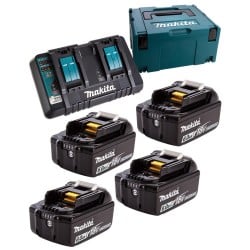 Ładowarka DC18RD+4x BL1860B MAKPAC MAKITA 198091-4