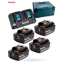 Ładowarka DC18RD+4x BL1860B MAKPAC MAKITA 198091-4