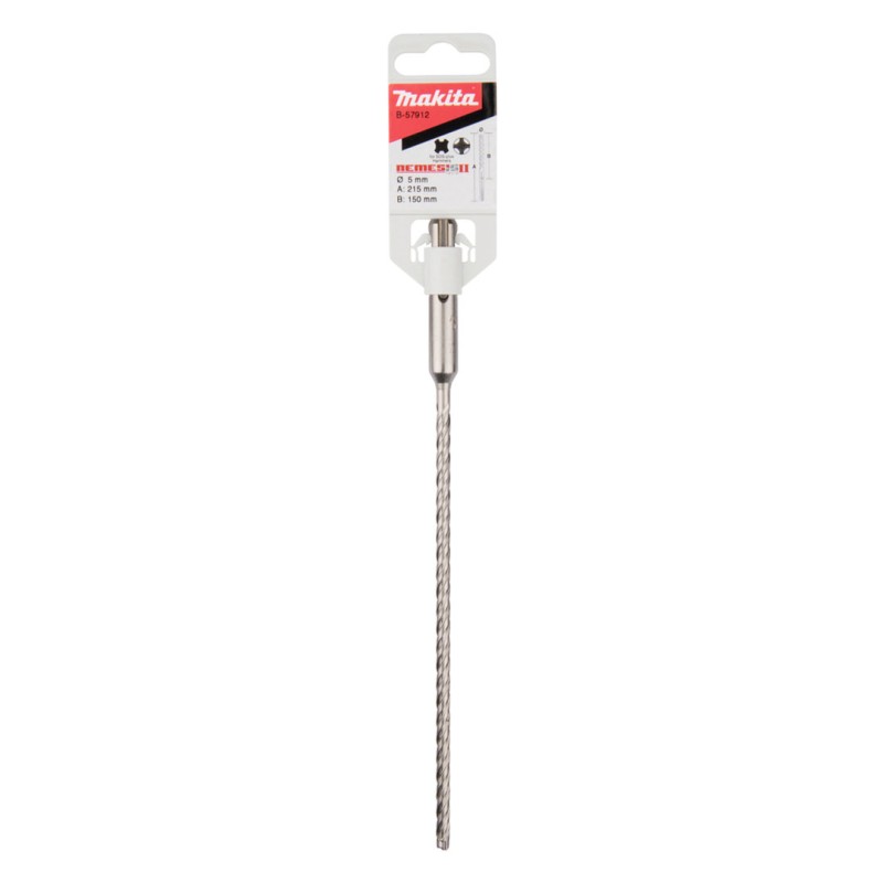 Wiertło udarowe do betonu Makita B-57912 Nemesis2 SDS+ 5x215/150mm 4-ostrza 4-spirale