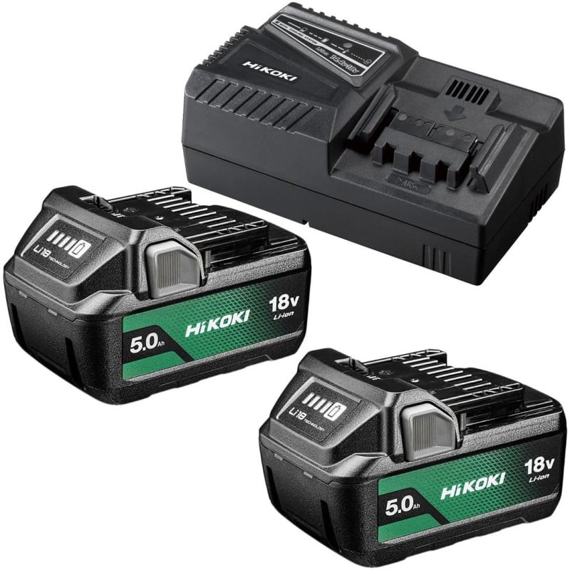 2x akumulator 5Ah 18V HiKOKI BSL1850MA + ładowarka