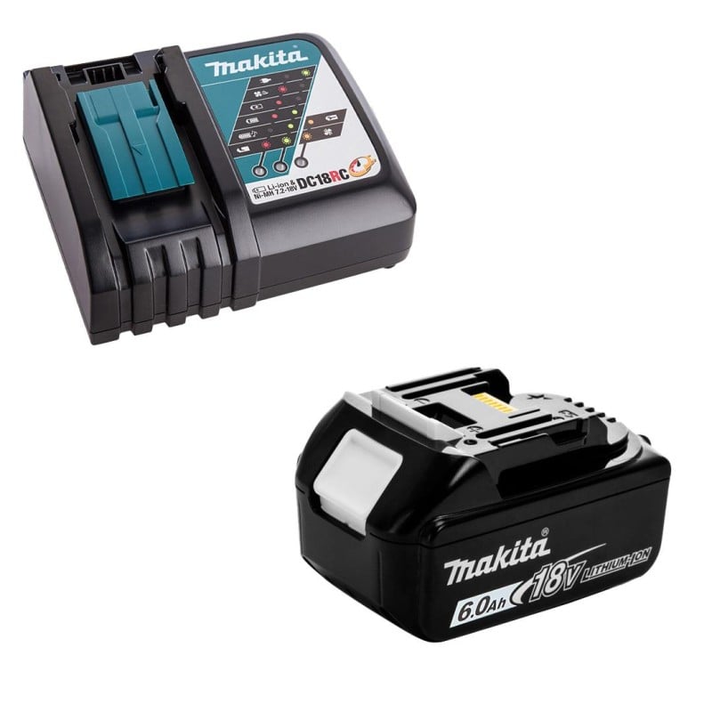 Zestaw akumulator 6Ah BL1860B + ładowarka DC18RC Makita