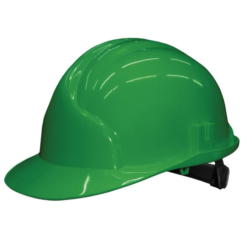 Kask ochronny BHP KASPE_Z z tworzywa HDPE EN397 zielony