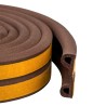 Uszczelka samoprzylepna do okien i drzwi Pgum-sill EPDM profil P 9x5,5mm brąz 100m