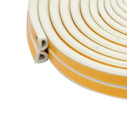 Uszczelka samoprzylepna do okien i drzwi Pgum-sill EPDM profil D 12x10mm biała 50m