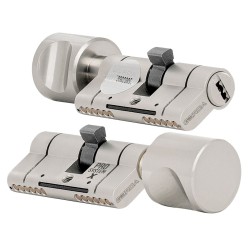 Wkładka z gałką GERDA PSX 55G/40mm ATEST C KL 6.2 nikiel satynowy PRO SYSTEM X 5kluczy
