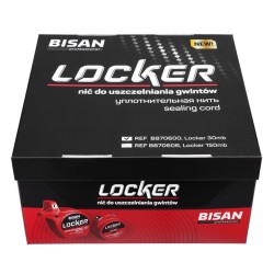 Nić uszczelniająca BISAN B870600 Locker 30m – gaz, woda, C.O., 130°C, 15 bar