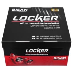 Nić uszczelniająca BISAN B870606 Locker 150m – gaz, woda, C.O., 130°C, 15 bar