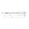 Wkręt ciesielski z łbem talerzowym Wkręt-met WKCP-05090 5x90mm TX25 150szt.