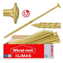 Wkręt ciesielski z łbem talerzowym Wkręt-met WKCP-05090 5x90mm TX25 150szt.