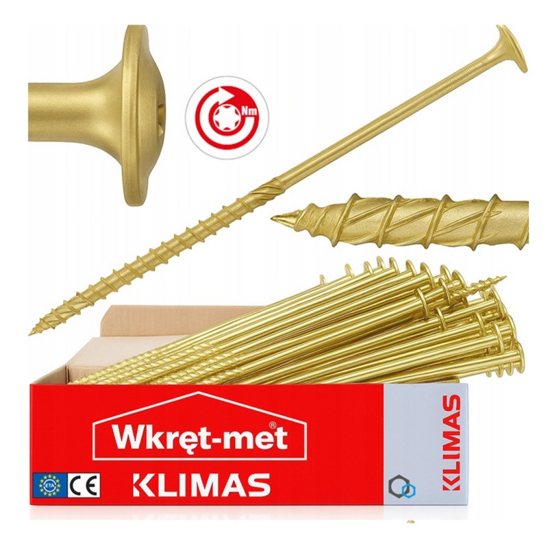 Wkręt ciesielski z łbem talerzowym Wkręt-met WKCP-05090 5x90mm TX25 150szt.