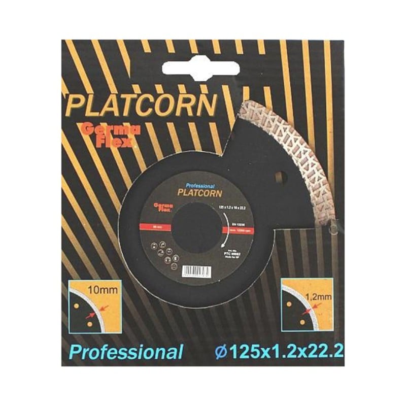Tarcza diamentowa Germa-Flex PLATCORN PTC00002 125x1,2x22,2mm sucho/mokro
