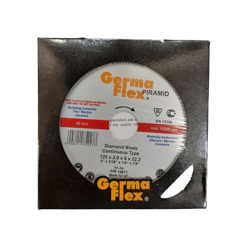Tarcza diamentowa pełna Germa-Flex PIRAMID PIR16871 125x2x22,2mm na mokro