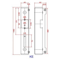 Puszka do zaczepu elektromag Metalik KE Nr160 R3, R4, R5 1sztuka