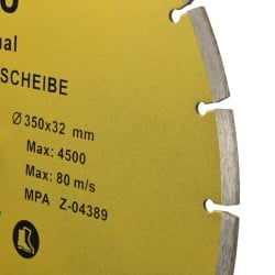 Tarcza diamentowa segmentowa GEKO G00255 PROFI 350x32mm