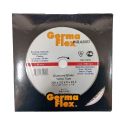 Tarcza diamentowa turbo Germa-Flex PIRAMID PIR16869 230x3,2x22,2mm sucho/mokro