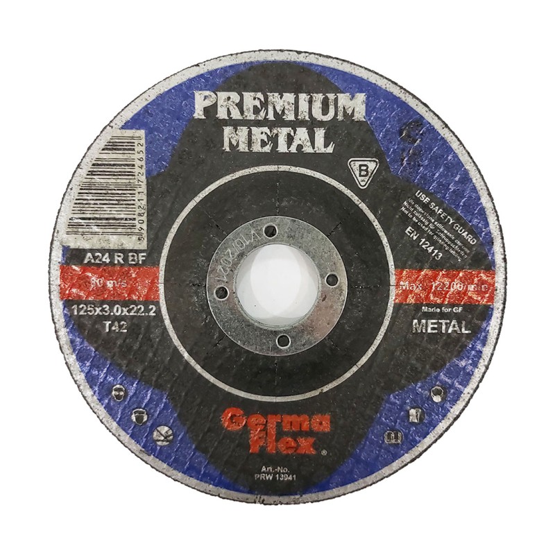 Tarcza do cięcia metalu Germa-Flex PRW13941 125x3,0mm T42A24RBF wypukła