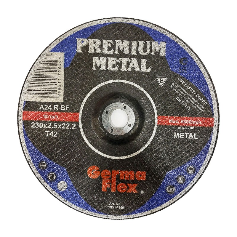 Tarcza do cięcia metalu Germa-Flex PRW13946 PREMIUM 230x2,5mm T42A24RBF wypukła