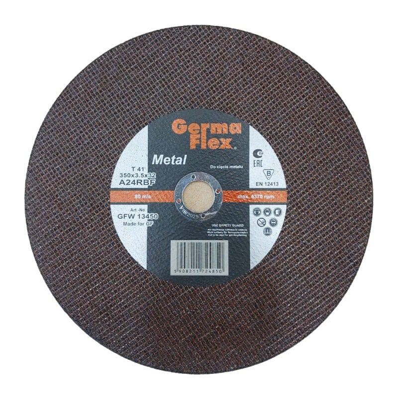 Tarcza do cięcia metalu Germa-Flex GFW13450 350x3,5x32mm T41A24RBF płaska